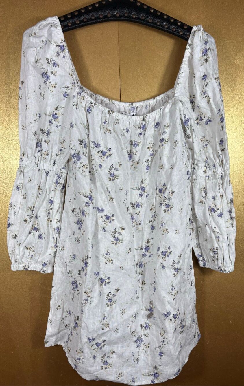 Reformation Jerri linen mini dress size S